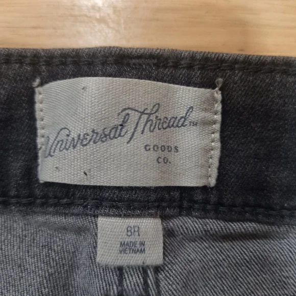 Women's Plus Size High-Rise Boyfriend Jeans - Universal Thread Black Wash 8 - Picture 9 of 16